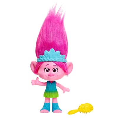 Dreamworks Trolls Band Together Rainbow Hairtunes Poppy Doll, Light & Sound, Toys Inspired By the Movie