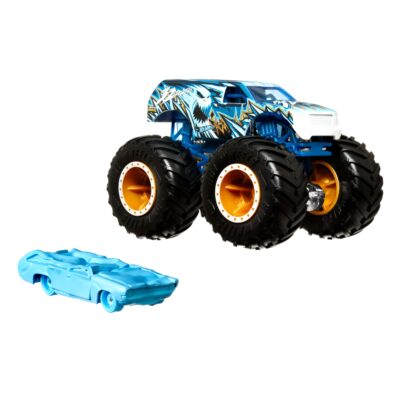 Hot Wheels Monster Trucks Veículo de Brinquedo 32 Degrees SUV Die Cast Flat Iron Crushed