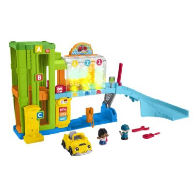 Fisher-Price Little People Coffret de Jeu Le Garage Lumineux