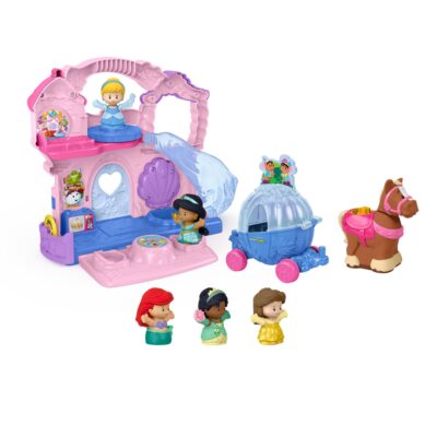 Disney Princess Play & Go Celebration Castle Little People Portable Toddler Playset With 5 Figures