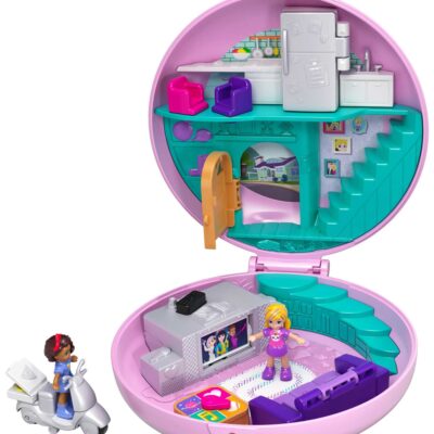 Polly Pocket Muñeca Mundo de Aventura Pijamada de Donas