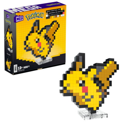 Mega  Pokémon  Coffret de Construction  Pikachu (400 Pces), Rétro