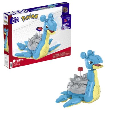 MEGA Pokémon Lapras Building Toy Kit With Action Figure (527 Pieces) For Kids