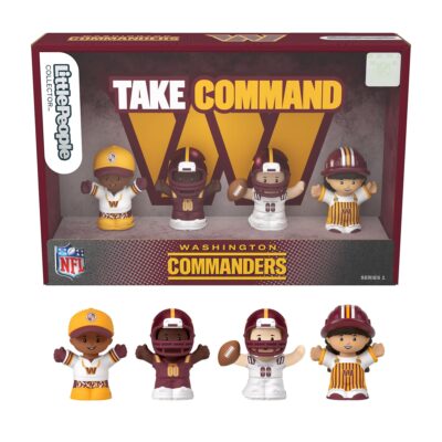 Little People Collector Washington Commanders Special Edition Set For Adults & NFL Fans, 4 Figures