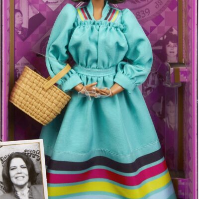 Barbie Inspiring Women Collectible Doll, Wilma Mankiller In Turquoise Dress