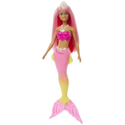 Barbie Fantasía Muñeca Sirena Aleta Rosa