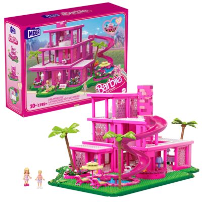 MEGA Barbie The Movie Replica Dreamhouse Building Kit (1795 Pieces) For Collectors