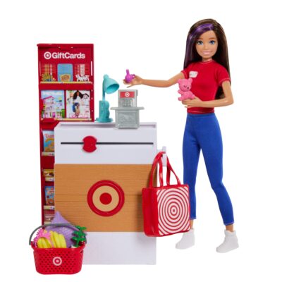 Barbie Toys, Skipper Doll And Target First Jobs Set With Checkout Stand And Accessories