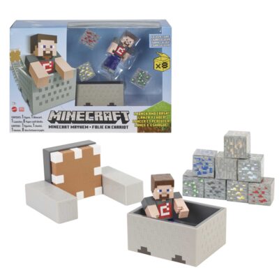 Minecraft Vanilla Figura de Acción de 3.25″ con Dinámica De Coche De Crafting