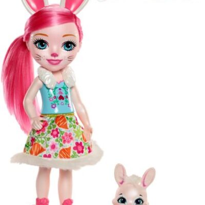 Enchantimals Muñeca Bree Bunny y conejito Twist