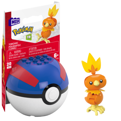 MEGA Pokémon Juguete de Construcción Pokébola Torchic