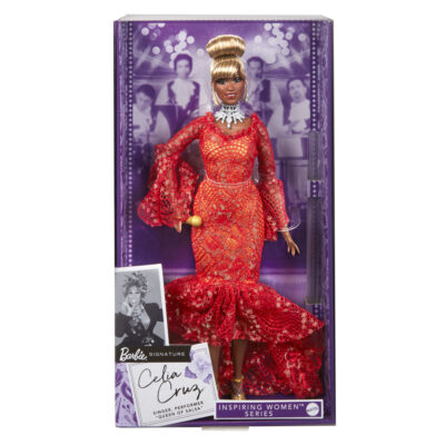 Collector Barbie Doll, Celia Cruz in Red Dress, Barbie inspiring Women