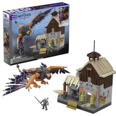 MEGA The Witcher Geralt’s Griffin Hunt Building Kit (1170 Pieces)