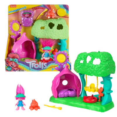 Imaginext  Dreamworks Trolls  Coffret  Camping Fleurs Souriantes