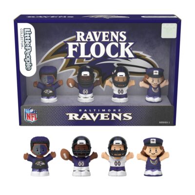 Little People Collector Baltimore Ravens Special Edition Set For Adults & NFL Fans, 4 Figures