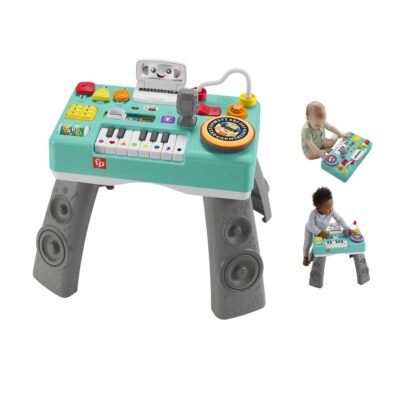 Fisher-Price Laugh & Learn Mix & Learn DJ Table Baby & Toddler Interactive Learning Toy