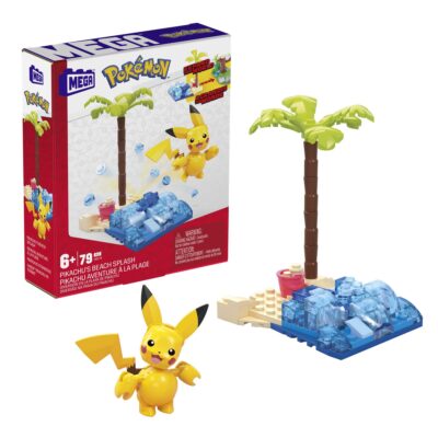 MEGA Pokémon Jogo de Construção Diversão na Praia do Pikachu