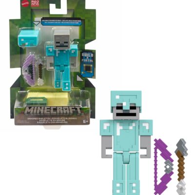 Minecraft Vanilla Figura de Brinquedo Esqueleto blindado 3.25″