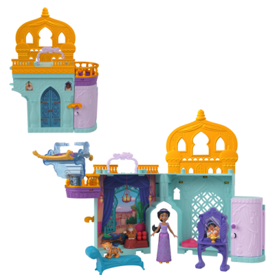 Disney Princess Jasmine Stacking Castle Doll House With Small Doll, inspired By Disney Movie Aladdin