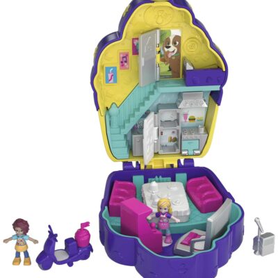 Polly Pocket Set de Juego Estuche de Aventura de Cupcake