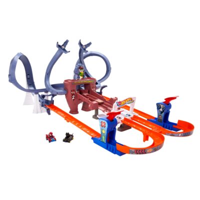 Hot Wheels Racerverse Piste de Course Mobile de Spiderman Coffret