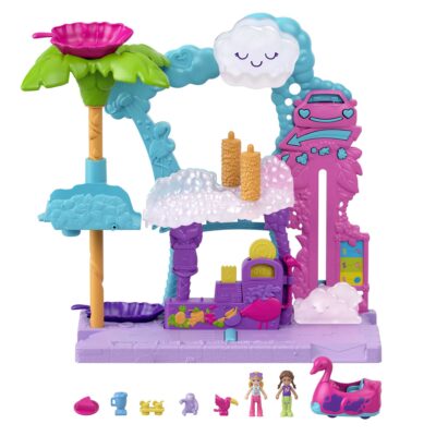 Polly Pocket Muñeca Pollyville Auto-lavado