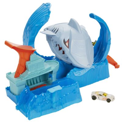 Hot Wheels City Color Shifter Shark Jump Play Set