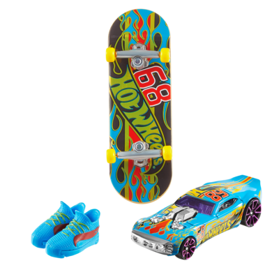 Hot Wheels Skate Veículo de Brinquedo Fingerboard com Diecast Surf ´N Turf