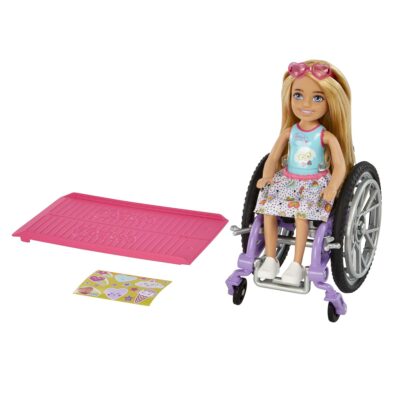 Barbie Chelsea Doll (Blonde) & Wheelchair, Toy For 3 Year Olds & Up