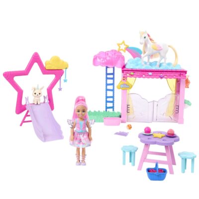 Barbie A Touch Of Magic Chelsea Doll Playset With Baby Pegasus, Winged Horse Toys