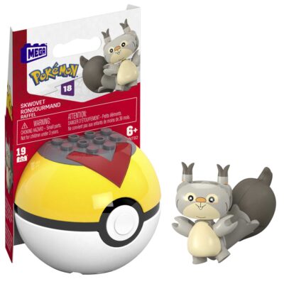 MEGA Pokémon Juguete de Construcción Pokebola Coleccionable de Skwovet