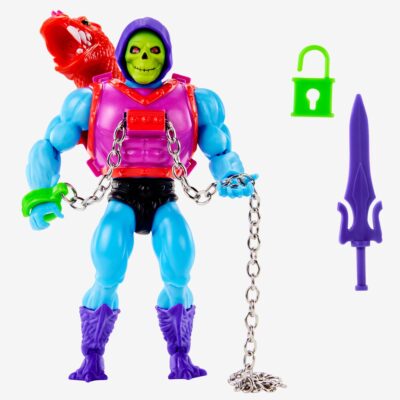 Masters of the Universe Origins Figura de Ação Deluxe Esqueleto com Lançador de Dragão de 5.5″