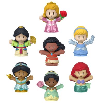 Fisher-Price-Disney-Little People-Coffret Figurines Princesses, Bambin