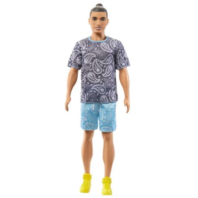 Barbie Fashionista Boneco Ken Camiseta Cinza