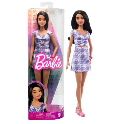 Barbie Fashionista Boneca Vestido Roxo