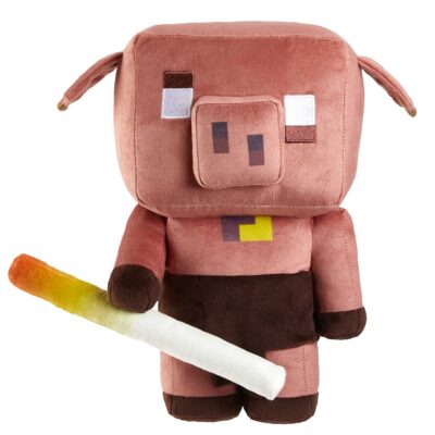 Minecraft Toys, Plush Piglin Grunter Figure With Sound