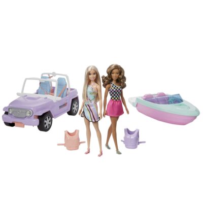 Barbie Dolls And Vehicles