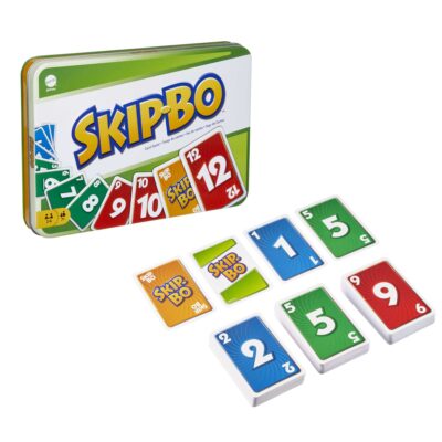 Skip Bo Card Games in Storage Tin, Gifts For Adults And Family Night