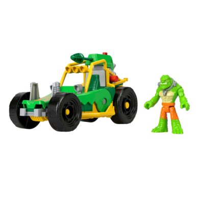 Imaginext Dc Super Friends Bolide de Killer Croc, 3 Éléments