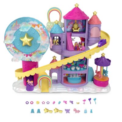 Polly Pocket Rainbow Funland Theme Park Playset