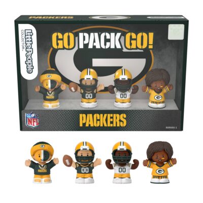 Little People Collector Green Bay Packers Special Edition Set For Adults & NFL Fans, 4 Figures