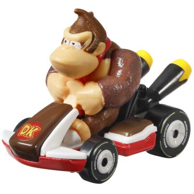 Hot Wheels Mario Kart Veículo de Brinquedo Kart Padrão Donkey Kong