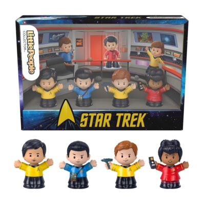 Little People Collector Star Trek Special Edition Set For Fans, 4 Figures In Gift Package