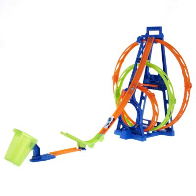 Hot Wheels Track With 1 Hot Wheels Car, Triple Loop Kit Track Set