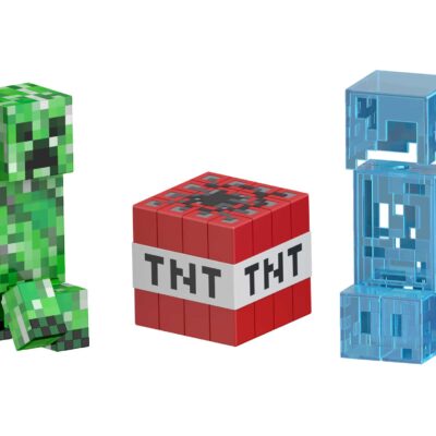 Minecraft-Diamond Level-Creeper-Figurine 14 Cm, Pièce de Collection