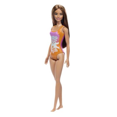 Barbie Fashion & Beauty Boneca Praia com Maiô Laranja