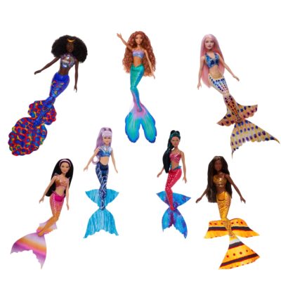 Disney The Little Mermaid Ultimate Ariel Sisters Doll 7-Pack, Set With 7 Fashion Mermaid Dolls