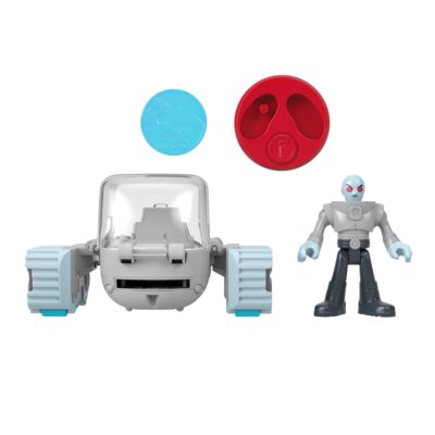 Imaginext DC Super Friends Figura de Acción Head Shifters Mr. Freeze & Snow Tank