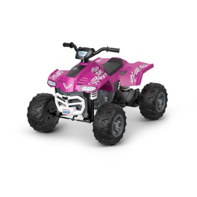 Power Wheels Racing ATV Pink 12-V Battery Ride-On Vehicle