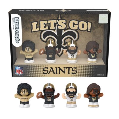 Little People Collector New Orleans Saints Special Edition Set For Adults & NFL Fans, 4 Figures